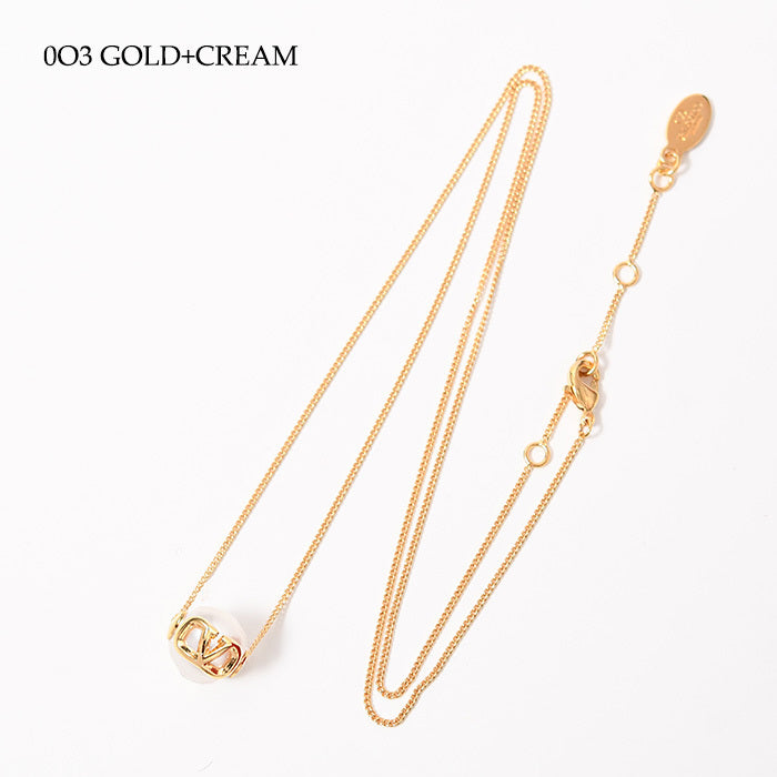 VALENTINO Vロゴ シグネチャー パールネックレス