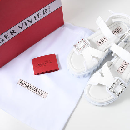 Roger Vivier ヴィヴ ゴーシック バックル サンダル
