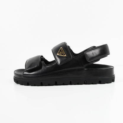 Prada nappa leather flat sandals 