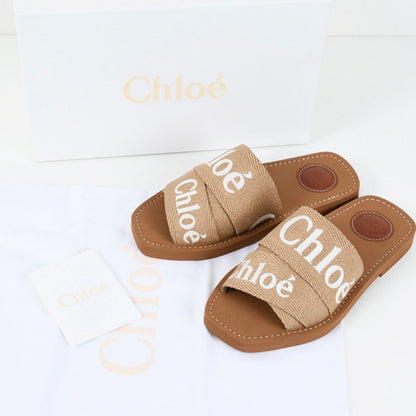 CHLOE WOODY 플랫 뮬 