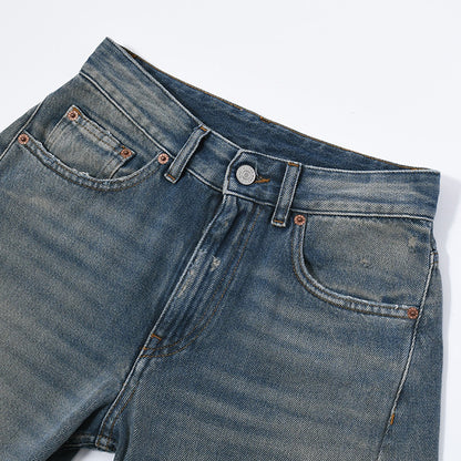 MM6 distressed wide jeans 