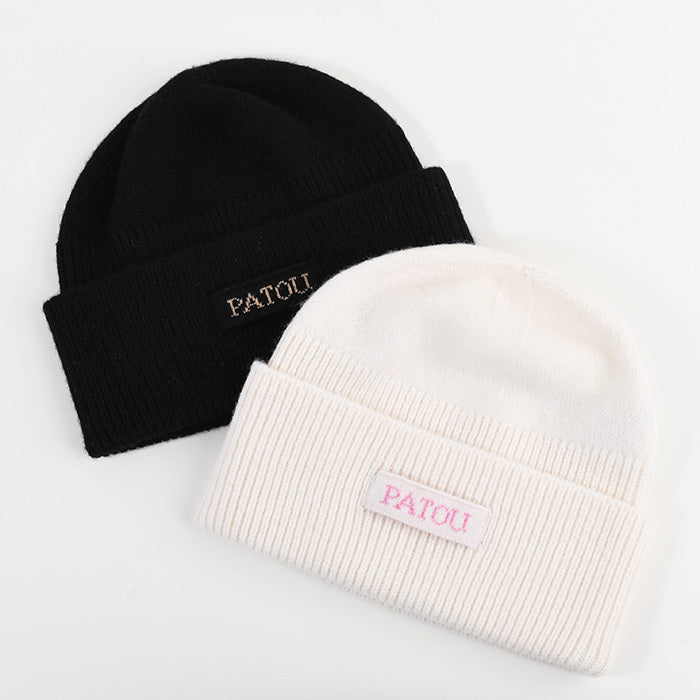 PATOU サステナブルウール＆カシミヤ ビーニー