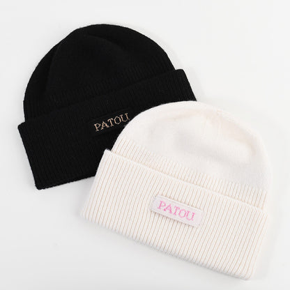 PATOU サステナブルウール＆カシミヤ ビーニー