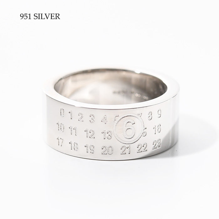 MM6 Numeric ミニマル シグネチャー リング