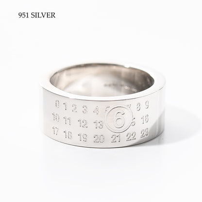 MM6 Numeric ミニマル シグネチャー リング