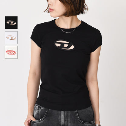 DIESEL T-ANGIE コットンジャージーTシャツ スリムフィット