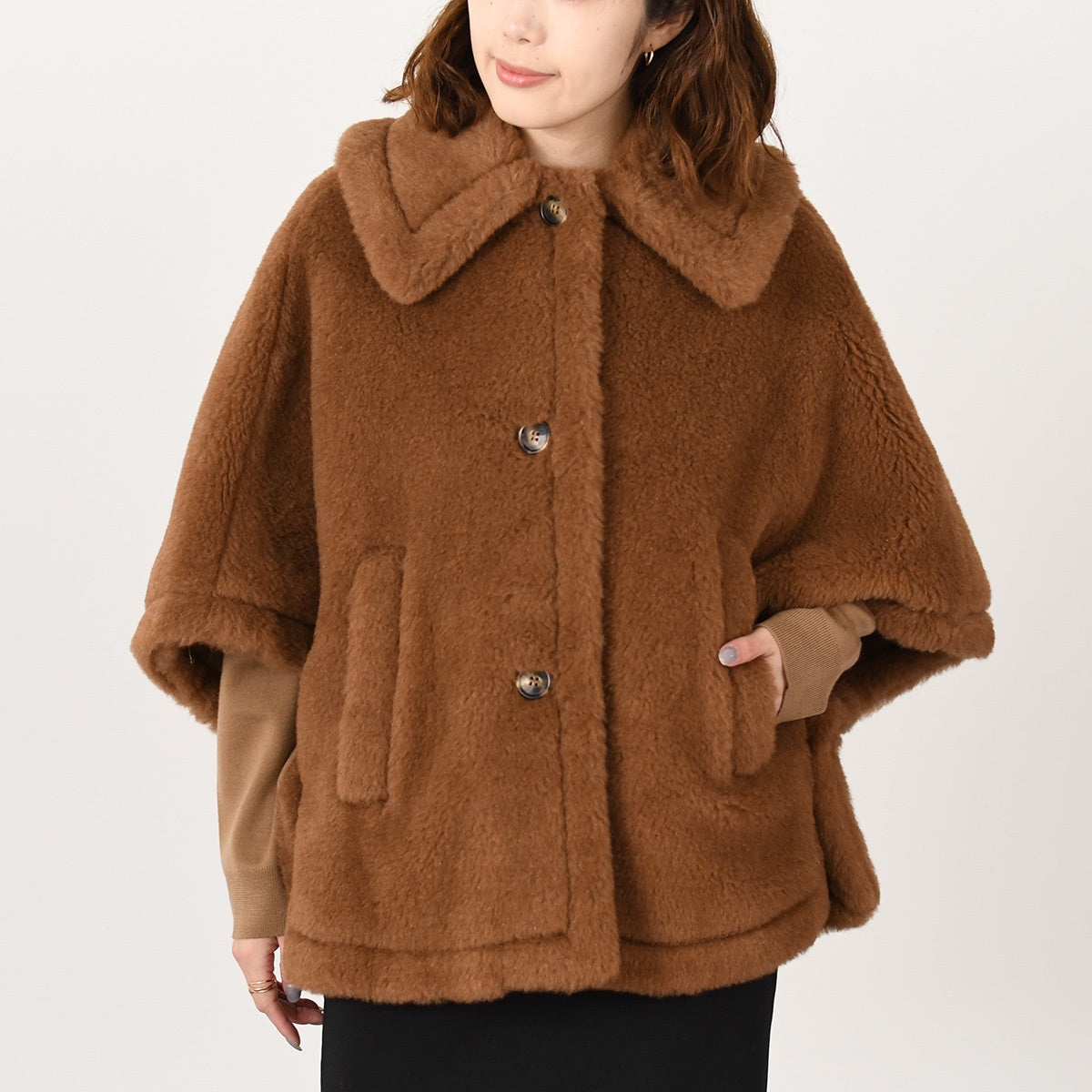 Max Mara TENEBRE4 테네브레 캐시미어 테디 베어 케이프 