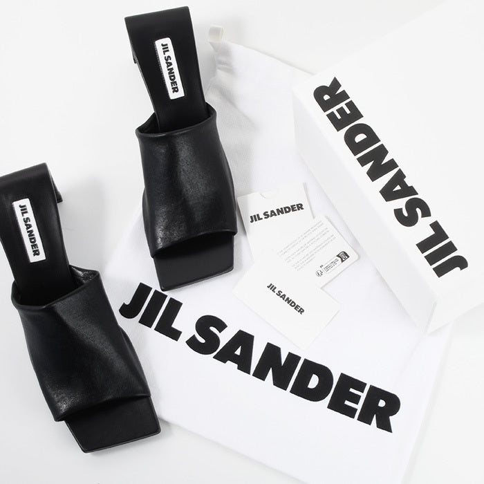 JILSANDER Sculpture Heel Sandals 