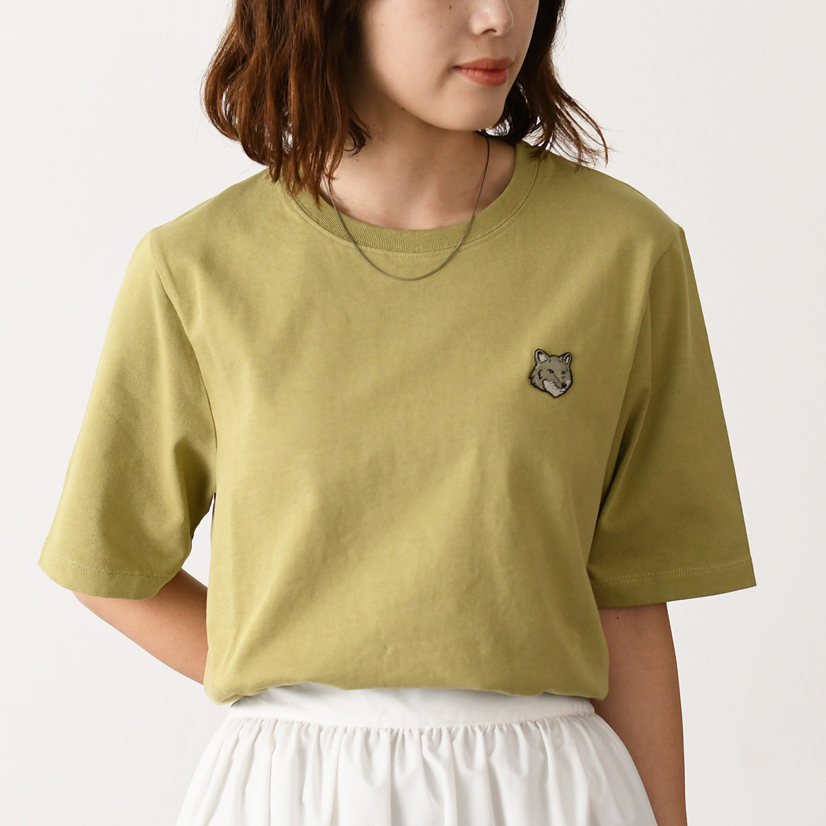 MAISON KITSUNE ボールド フォックスヘッド パッチ コンフォート Tシャツ
