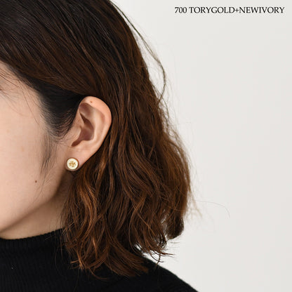 TORY BURCH キラ エナメル サークルスタッズ ピアス