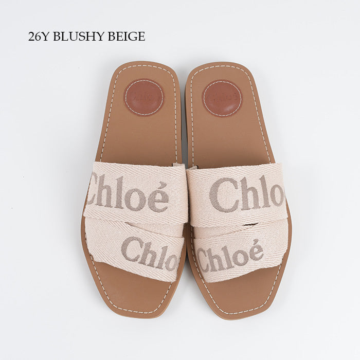 CHLOE WOODY 플랫 뮬 