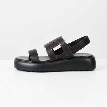 TOD'S カットアウトロゴサンダル