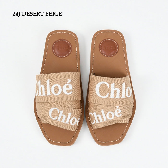 CHLOE WOODY 플랫 뮬 