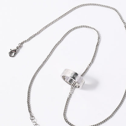 MM6 Numeric ミニマル ペンダントリングネックレス
