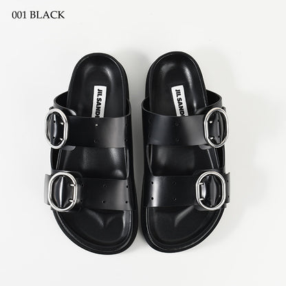 JILSANDER バックルストラップ レザー サンダル