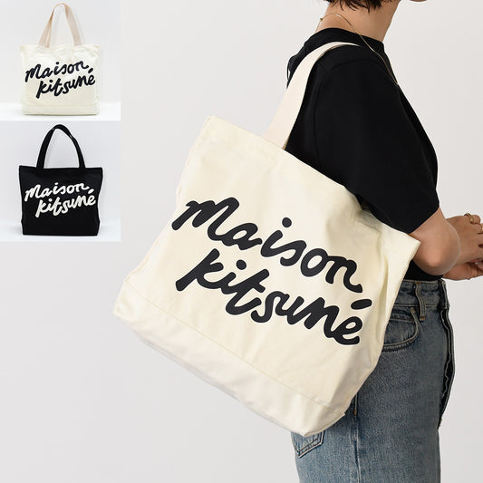 MAISON KITSUNE メゾン キツネ メゾンキツネ ハンドライティング トート