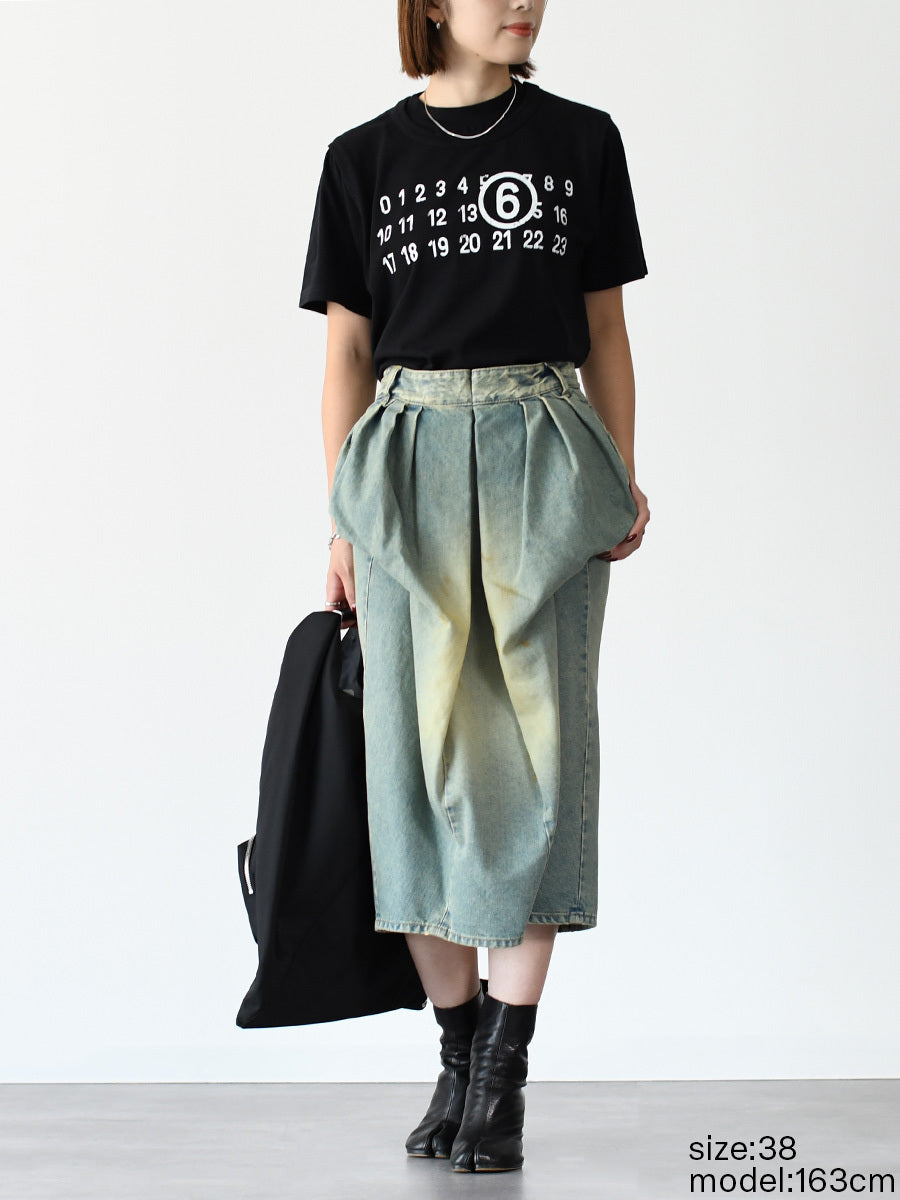 MAISON MARGIELA エフェクト ミディデニムスカート