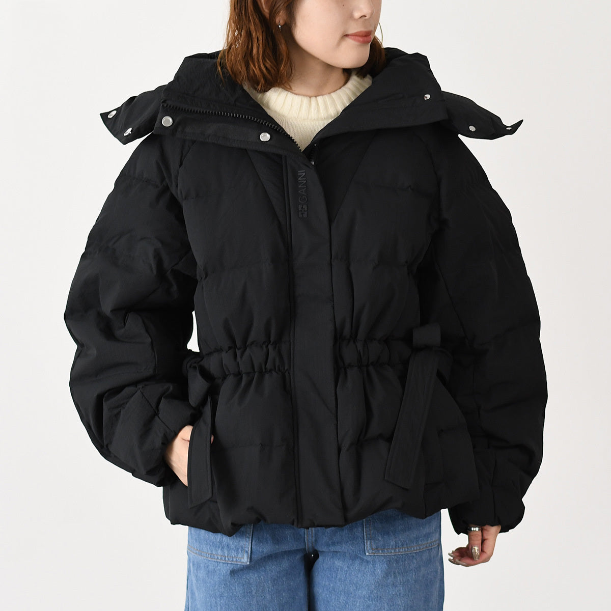 GANNI TECH OVERSIZED PUFFER JACKET