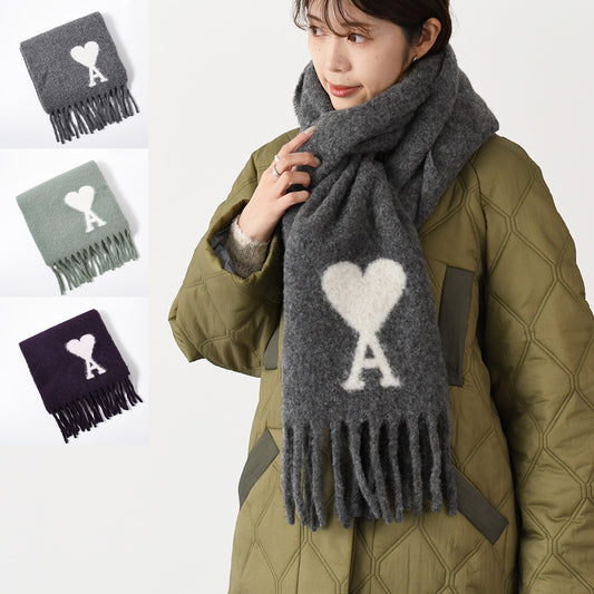 AMI PARIS Ami de Coeur オーバーサイズ スカーフ