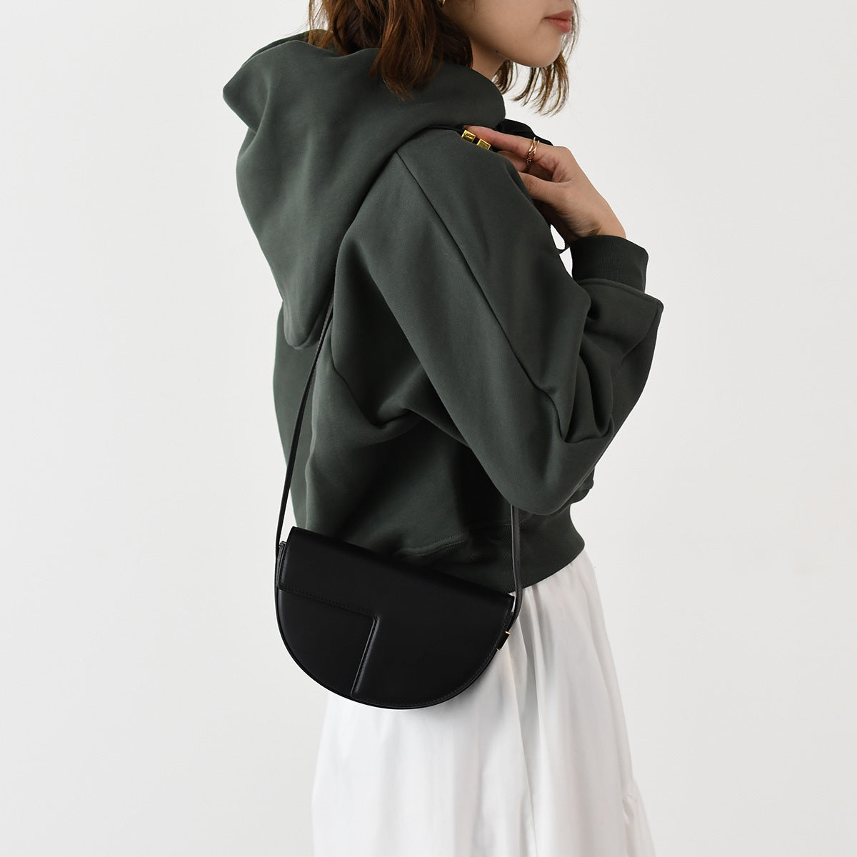 PATOU レザー製 Le Petit Patou ロゴバッグ