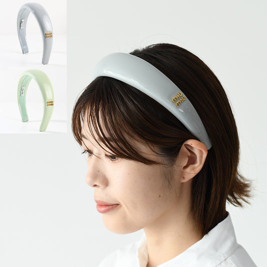MIU MIU patent leather headband 