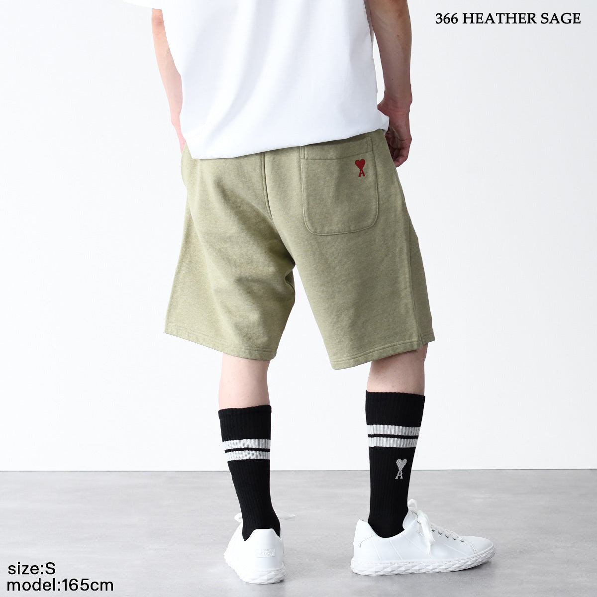 AMI PARIS  コットンフリース ショートパンツ