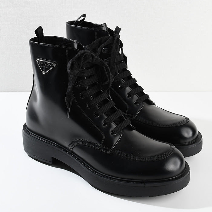 PRADA ブラッシュドレザー ブーツ