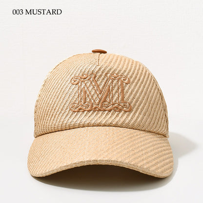 Max Mara JEZ 라피아 베이스볼 캡 