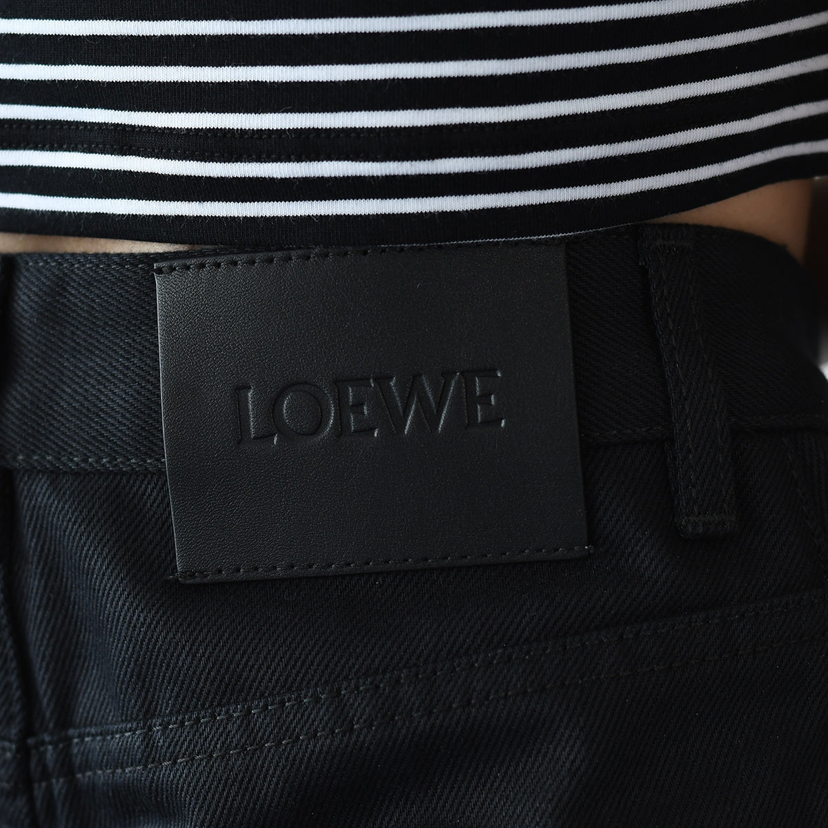 LOEWE ハイウエスト レギュラーフィット ジーンズ