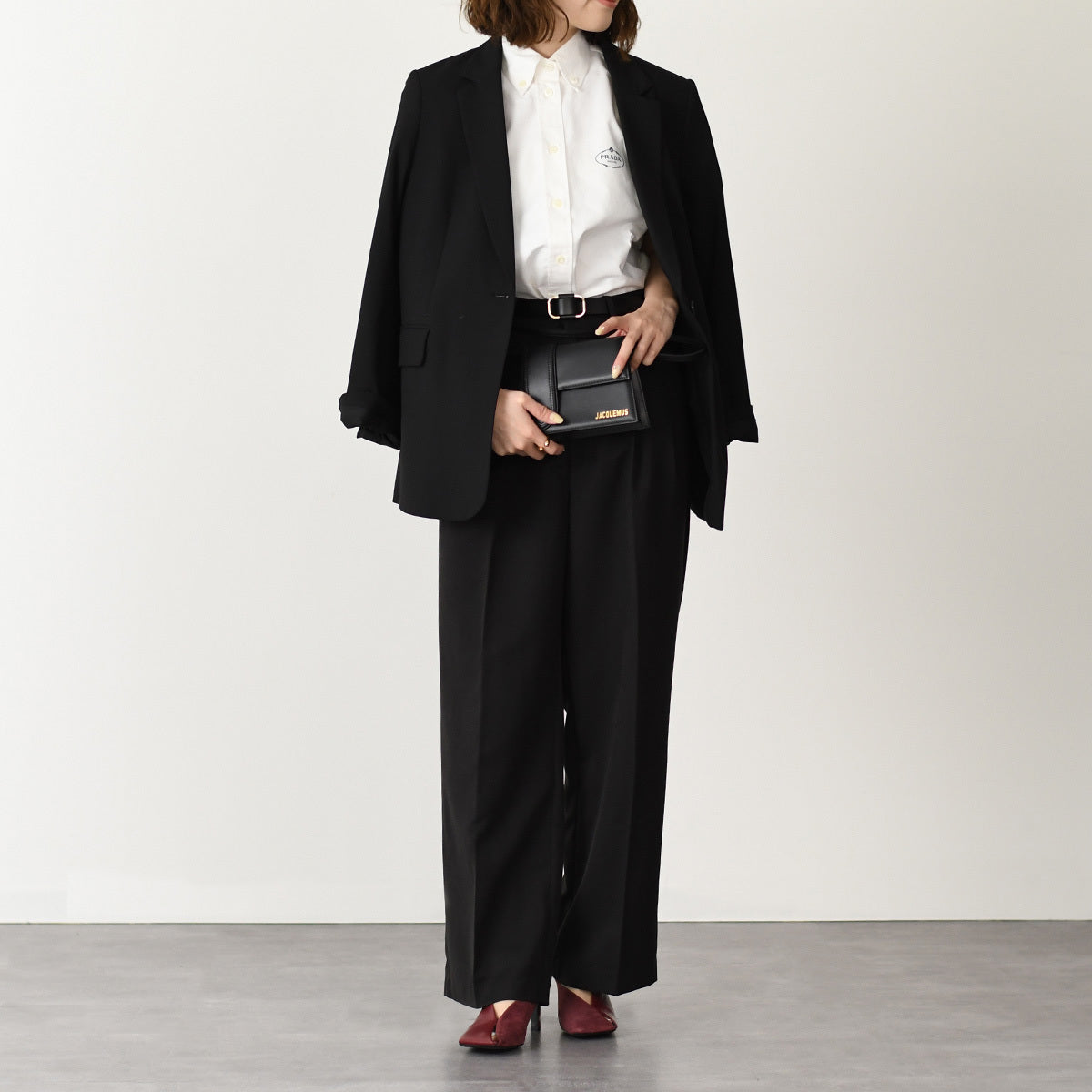 JILSANDER レザー スクエアトゥ ハイヒールミュール