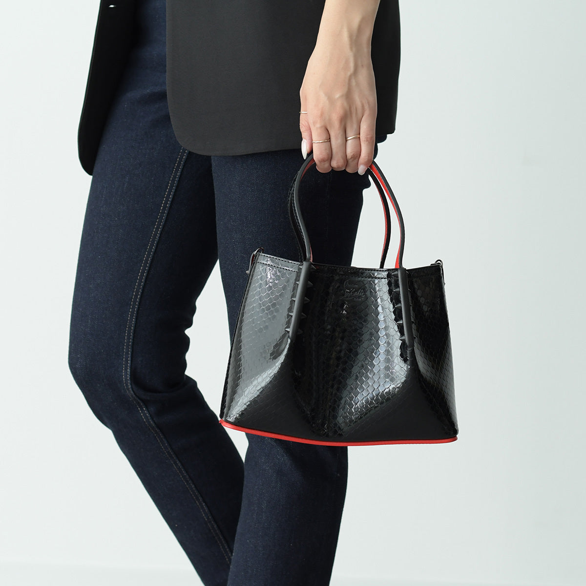 CHRISTIAN LOUBOUTIN Cabarock パテントレザー ミニ