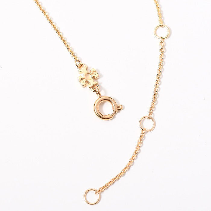 TORY BURCH Kira Enamel Pendant Necklace 