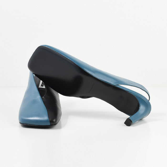 JILSANDER レザー スクエアトゥ パンプス