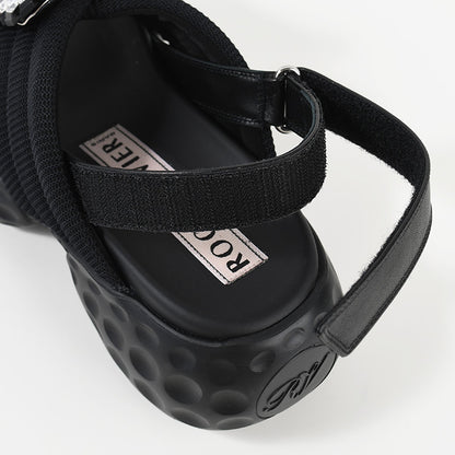 Roger Vivier 비브 런 패브릭 샌들 