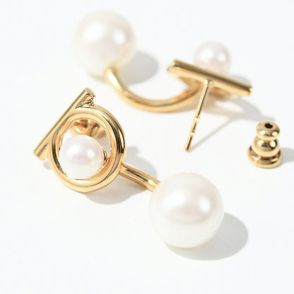 Salvatore Ferragamo 강치니 펄 귀걸이 