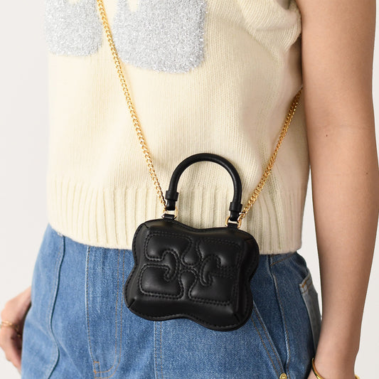 GANNI NANO BUTTERFLY TOP HANDLE BAG 