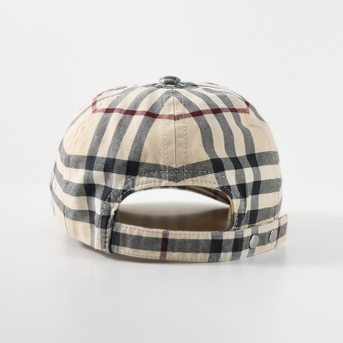 BURBERRY 체크 코튼 베이스볼 캡 