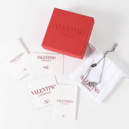 VALENTINO Vロゴクリスタルブレスレット