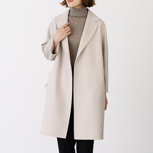 S Max Mara ARONA ピュア ヴァージンウール ダブルフェイス コート