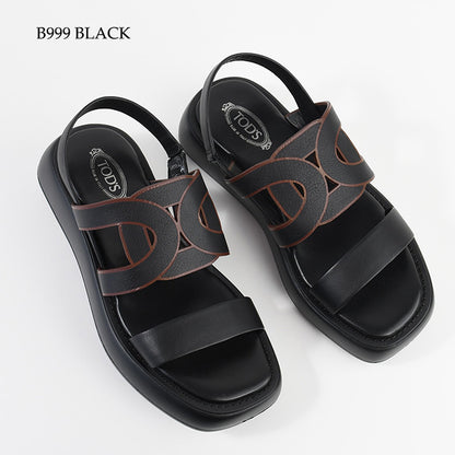 TOD'S カットアウトロゴサンダル