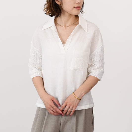 Max Mara マックスマーラ PAVIDI パヴィディ ピュア リネン ポロ ニット