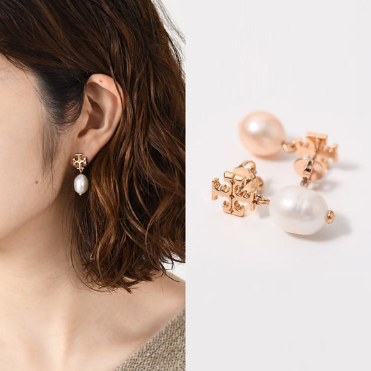 TORY BURCH pearl drop earrings 