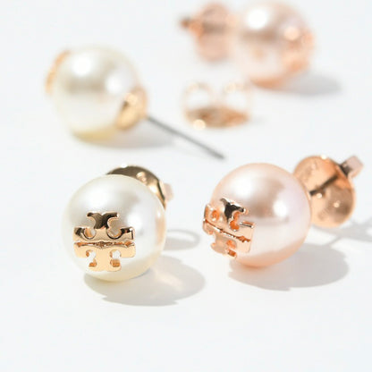 TORY BURCH ロゴパールピアス
