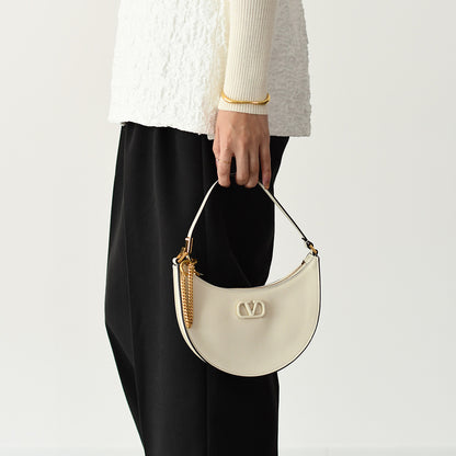 VALENTINO Vロゴ カーフスキン ミニ ホーボーバッグ