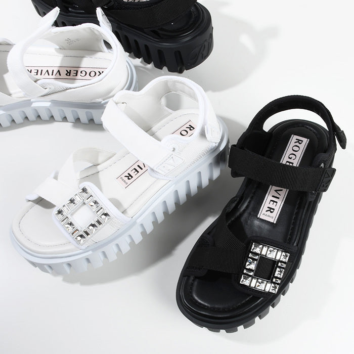 Roger Vivier ヴィヴ ゴーシック バックル サンダル