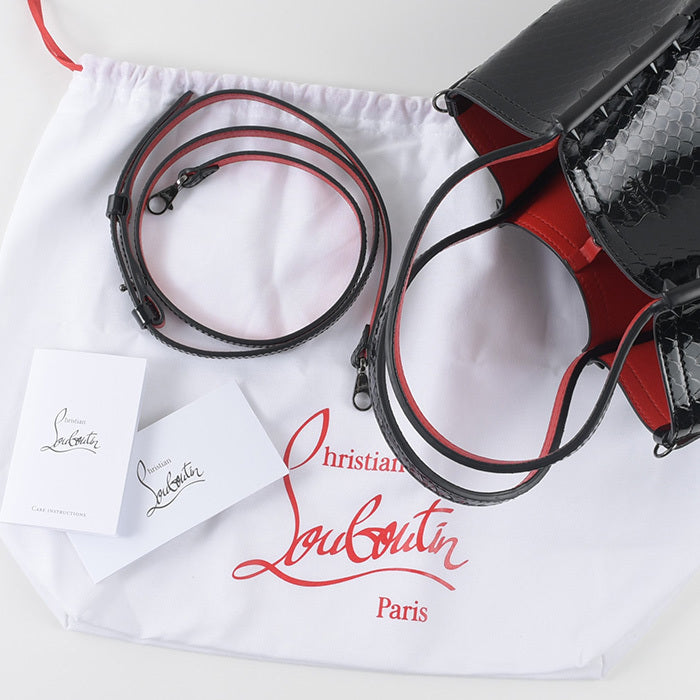CHRISTIAN LOUBOUTIN Cabarock パテントレザー ミニ