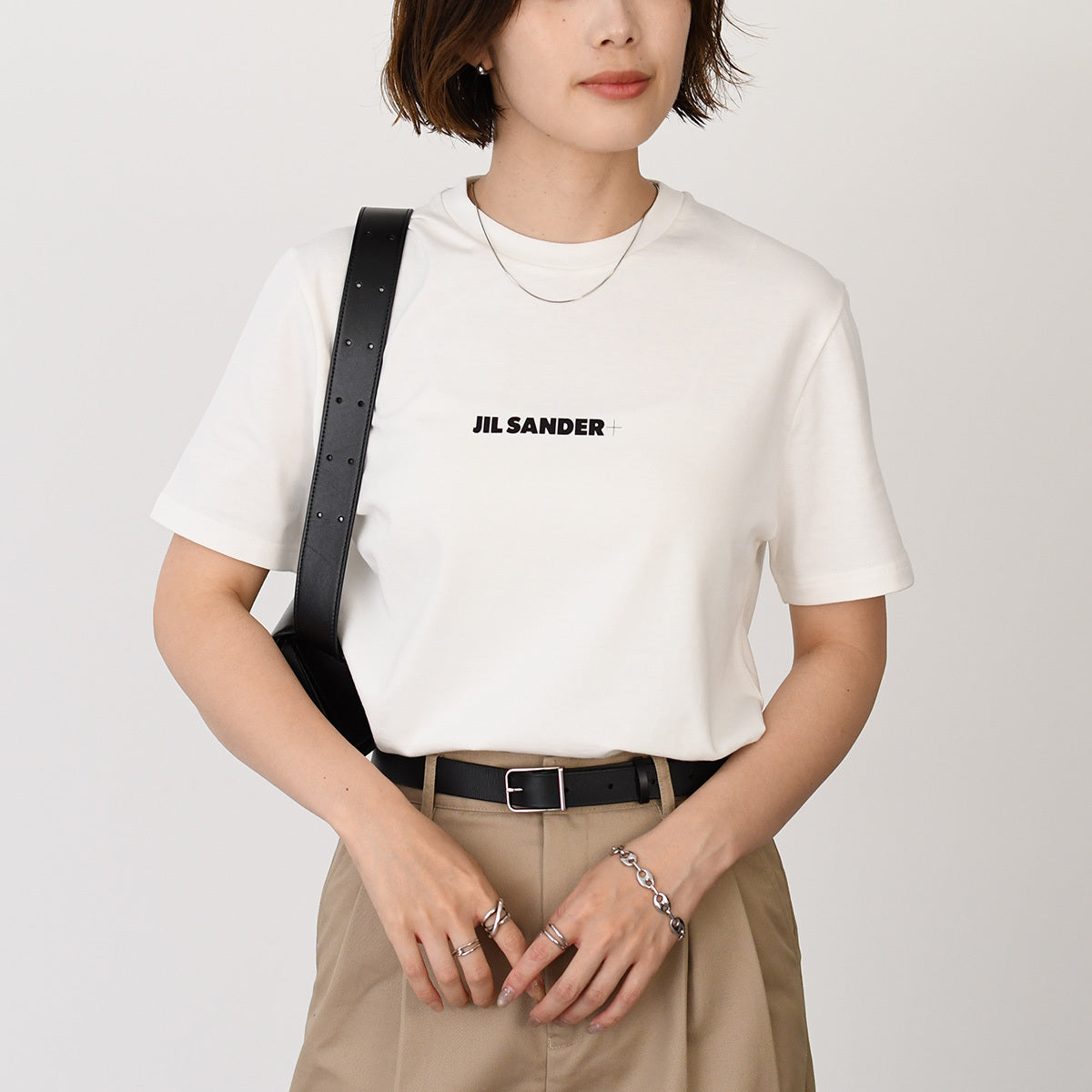 JILSANDER 로고 티셔츠 