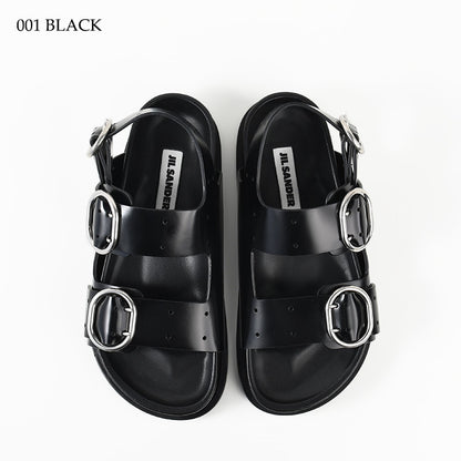 JILSANDER バックルストラップ レザー サンダル