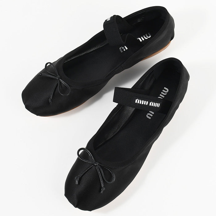 MIU MIU サテンバレリーナ