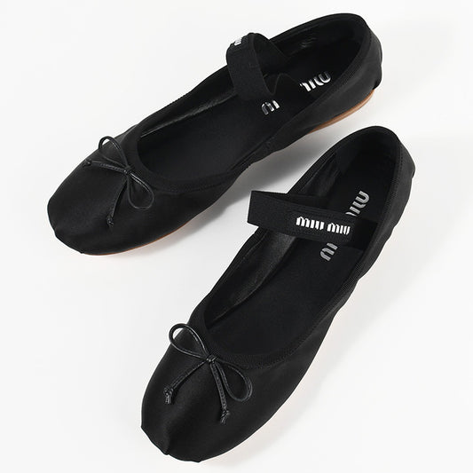 MIU MIU サテンバレリーナ